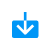 A download arrow pointing into a tray, representing saving a file locally.