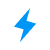 A lightning bolt, representing speed or fast performance.