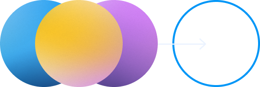 circles moving backwards to signify returning a domain