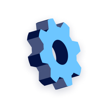 Illustration of a gear symbolizing system settings or feature configuration.