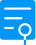 Document/page icon with a magnifying glass (searching a document)