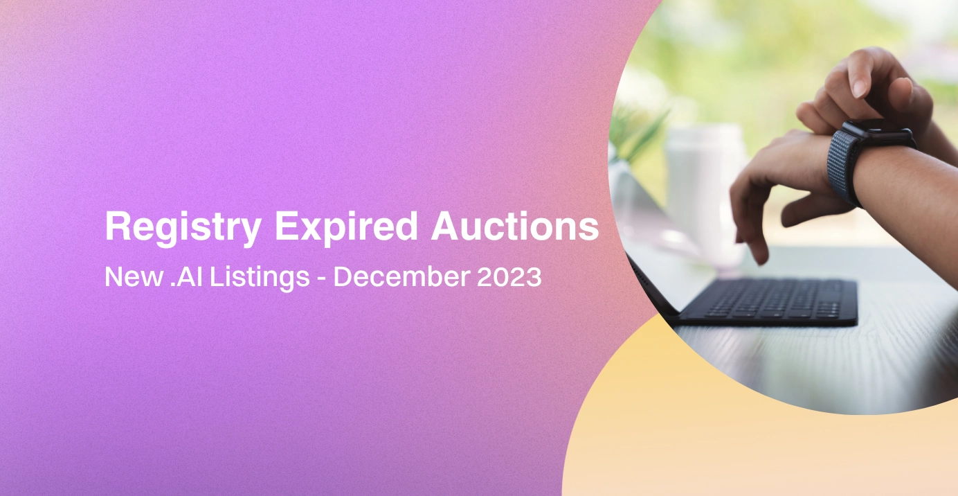 New .AI Expired Auctions - December 2023