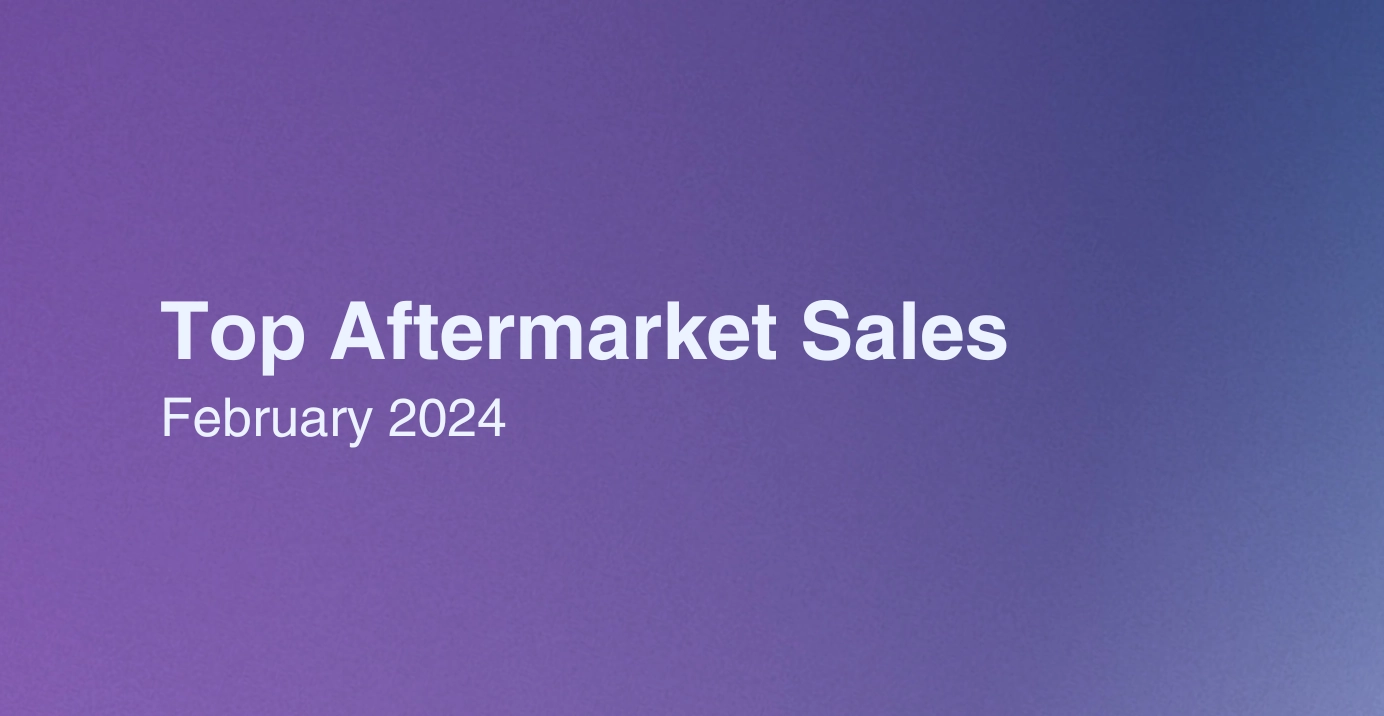 Top 10 Aftermarket Sales - February 2024