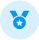Blue icon showing a gear with a checkmark in the center, representing verified tools, reliable system settings, or trusted management features.